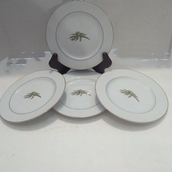 Vintage Bread and Butter Plates in Fukagama Arita Hand Painted Bone China - Picture 12 of 14